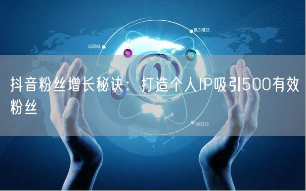 抖音粉丝增长秘诀:打造个人IP吸引500有效粉丝