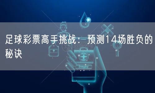 足球彩票高手挑战：预测14场胜负的秘诀