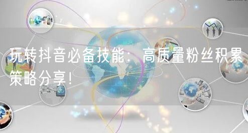 玩转抖音必备技能:高质量粉丝积累策略分享!